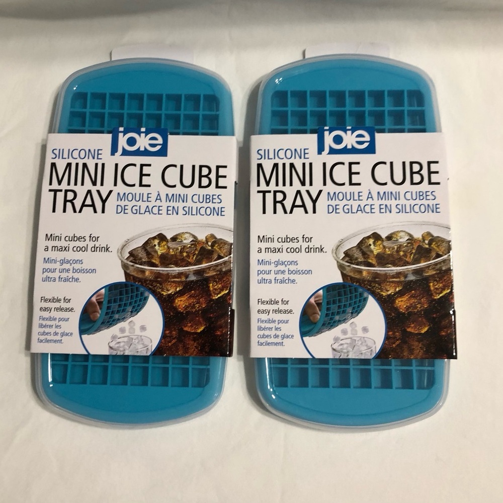 2 PC bundle Silicone mini ice cube tray  blue
